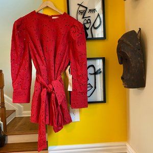 Elegant Red Midi Dress